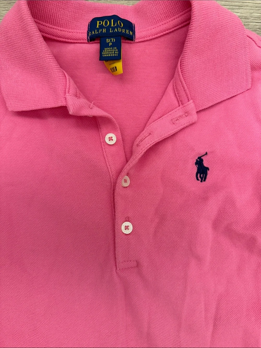 Ralph Lauren Girls Pink Polo Dress with Embroidered Pony